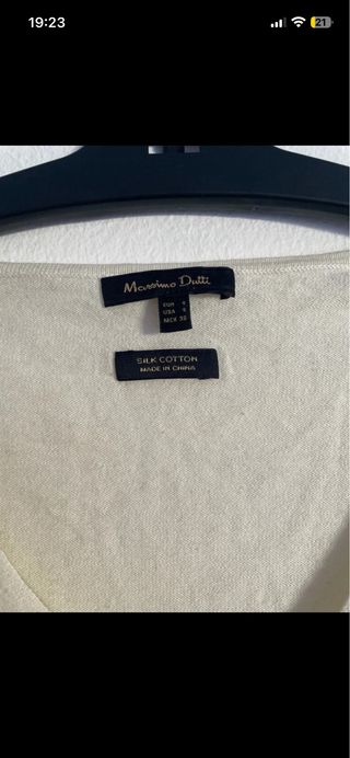 Jersey de punto blanco