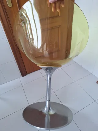 Sedia Eros Kartell Gialla Trasparente
