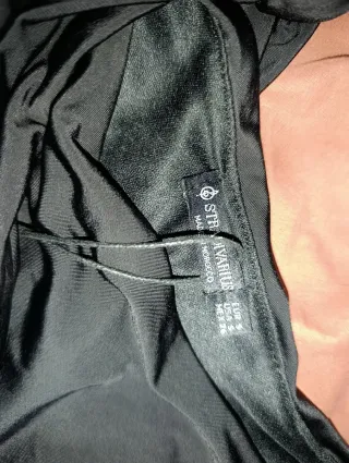 Vestido Negro Stradivarius Talla S