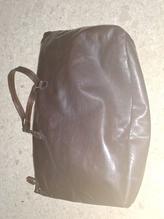 Bolso Piel Marrón Grande Vintage