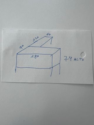 Mesa de despacho L madera oscura