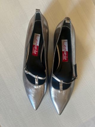 Scarpe eleganti donna argento