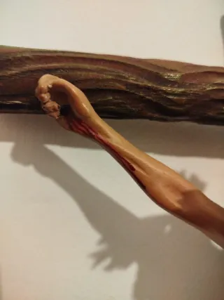 Antiguo Cristo Estuco Policromado