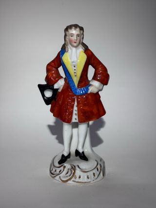 Statuina Sitzendorf Uomo con Cappello