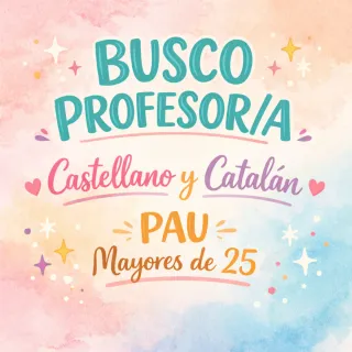 BUSCO profe Castellano & Catalán – PAU +25