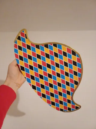 Vestito Carnevale Arlecchino con cappello