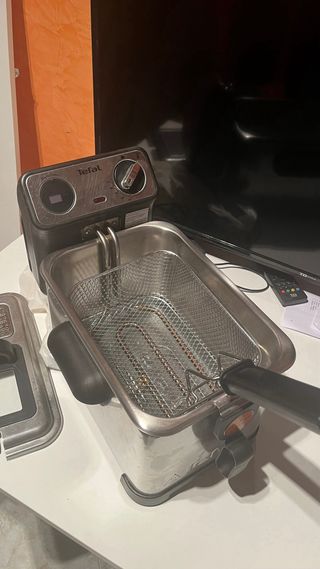 Freidora Tefal de acero inoxidable