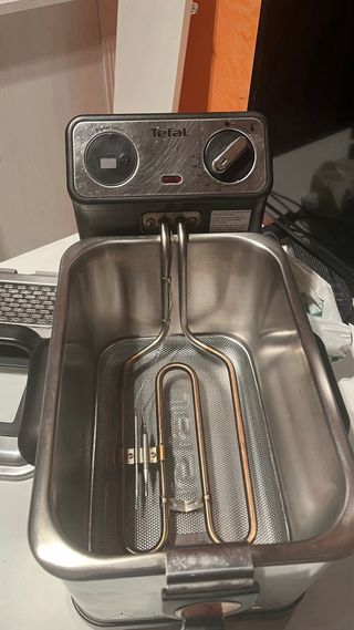 Freidora Tefal de acero inoxidable