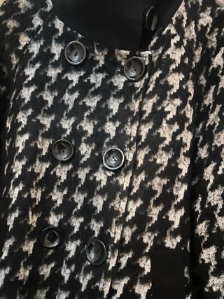 Cappotto Pied de Poule Nero e Bianco