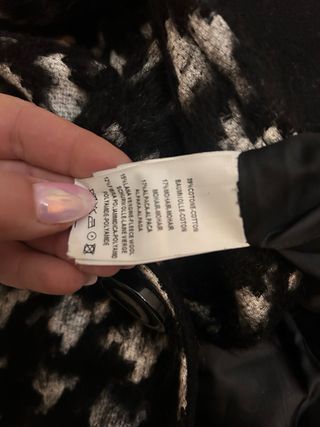 Cappotto Pied de Poule Nero e Bianco