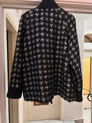 Cappotto Pied de Poule Nero e Bianco