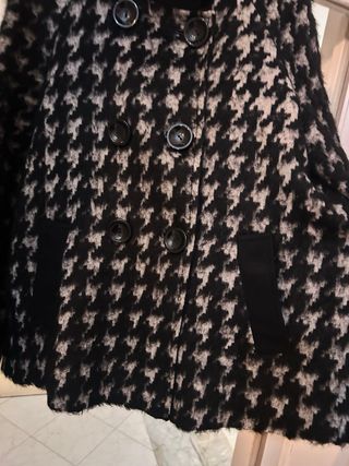 Cappotto Pied de Poule Nero e Bianco