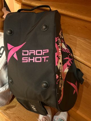 Paletero Drop Shot Negro y Rosa