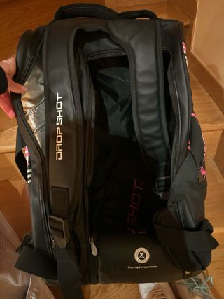 Paletero Drop Shot Negro y Rosa