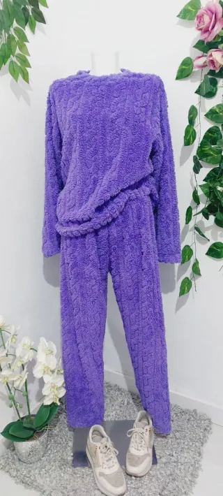 Pijama Polar Largo Mujer XL