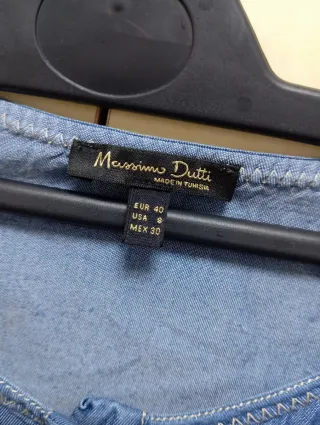 Camisa Massimo Dutti azul