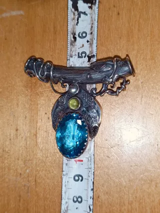 Colgante Topacio Azul Increíble