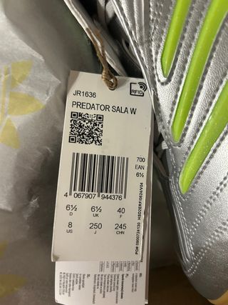 Adidas Predator Sala W Verde/Plata