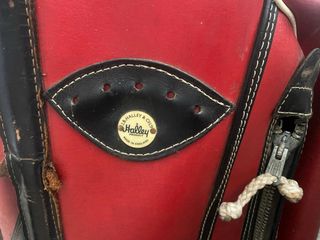 Bolsa de golf vintage de piel J.B. Halley