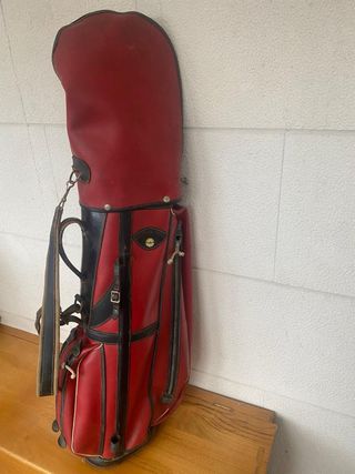 Bolsa de golf vintage de piel J.B. Halley