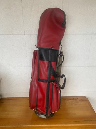 Bolsa de golf vintage de piel J.B. Halley