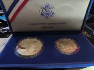Estuche Profesional Monedas Liberty 1886-1986