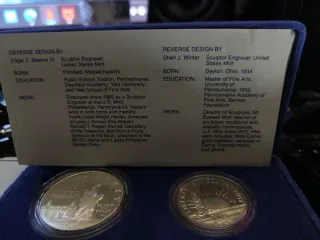 Estuche Profesional Monedas Liberty 1886-1986