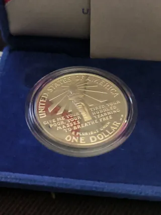 Estuche Profesional Monedas Liberty 1886-1986