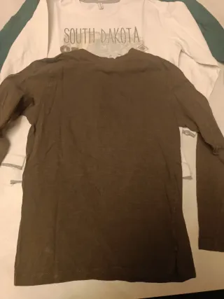 Set 3 magliette bambino manica lunga 7-8 anni