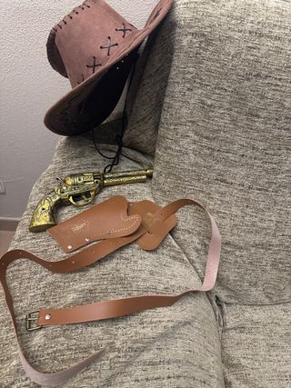 Disfraz Vaquero: Sombrero, Pistola y Cinturón