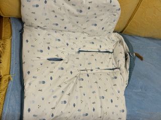 Saco capazo Jane azul turquesa