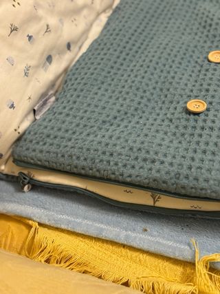 Saco capazo Jane azul turquesa