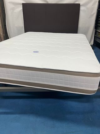 Somier Láminas Anchas + Colchón Visco 150x190