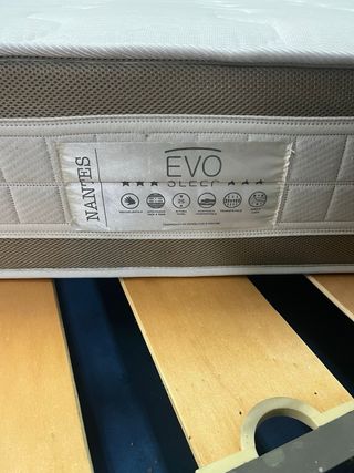 Somier Láminas Anchas + Colchón Visco 150x190