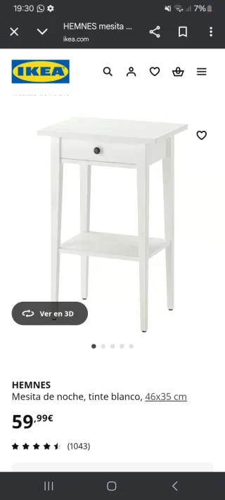 Comodini Ikea HEMNES