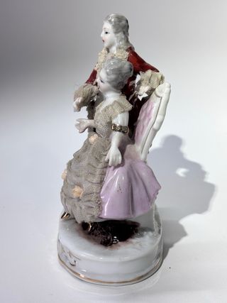 Statuina Capodimonte Coppia Barocca