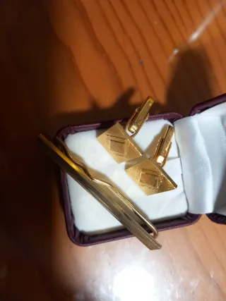 Lote Vintage Gemelos y Pasador Años 50