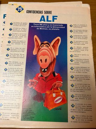 Fichas TV 90s: Caricatura y 25 datos  Mas de 150.