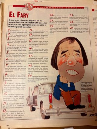 Fichas TV 90s: Caricatura y 25 datos  Mas de 150.