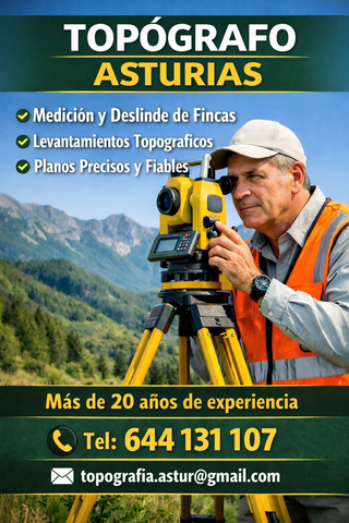 Medición de fincas Asturias-Topografo