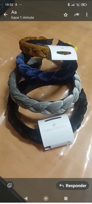Diademas trenzadas de terciopelo