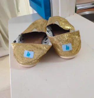 Alpargatas Paez Doradas Brillantes 44