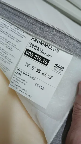 Cuna Gulliver IKEA blanca con colchón