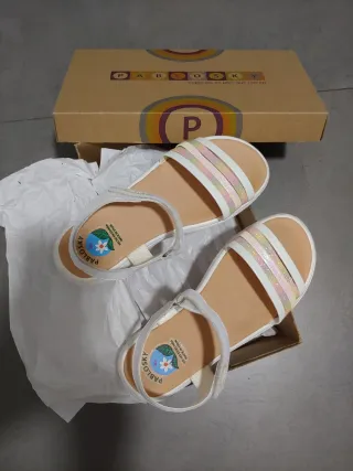 Sandalias Pablosky Blancas Multicolor