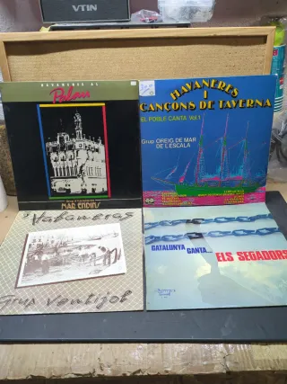 Lote 4 Vinilos Habaneras