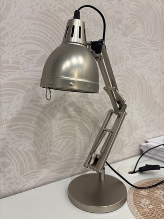 Juego de 2 lámparas de escritorio metalizadas