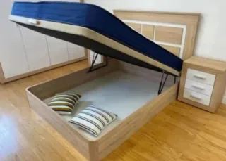 Canapé blanco de 150 x 190 en oferta