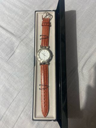Reloj Golf Green Cuarzo Naranja/Plata