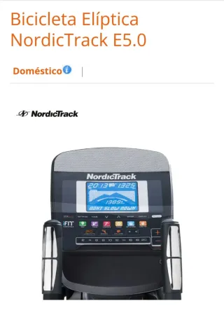 Bicicleta Elíptica NordicTrack E5.0