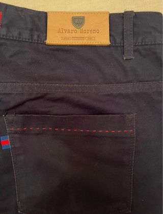 Lote 2 Pantalones Alvaro Moreno T/44 Beige y Azul